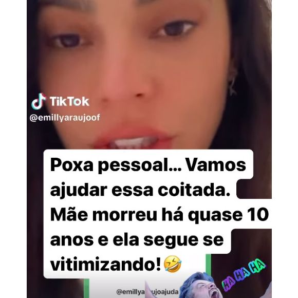 Marcos Härter zombou da ex-namorada Emilly Araujo após campeã do 'BBB 17' relatar perda da casa: 'Mãe morreu há quase 10 anos e ela segue se vitimizando!'