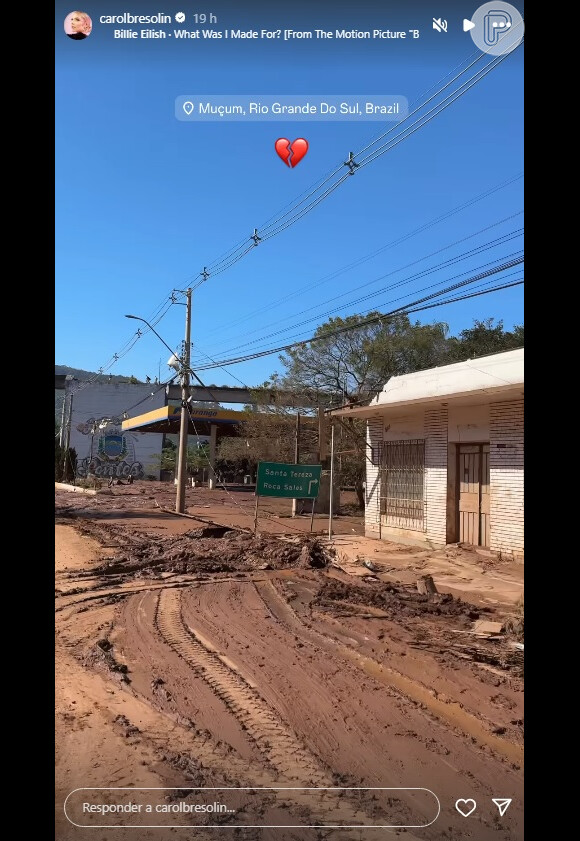 Assim como Emilly Araujo, Carol Bresolin também perdeu sua casa em chuva no RS