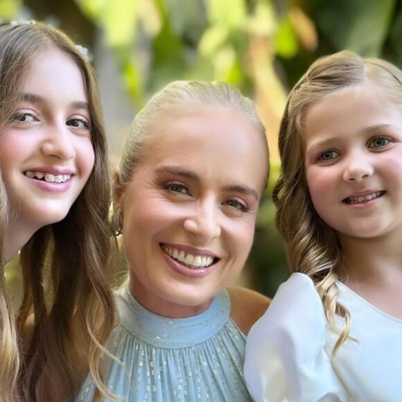 Vestido de Angélica ainda trazia detalhes brilhantes quase imperceptíveis