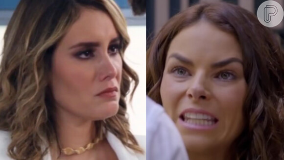 Angela e Samanta saem no tapa nos próximos capítulos da novela Contigo Sim