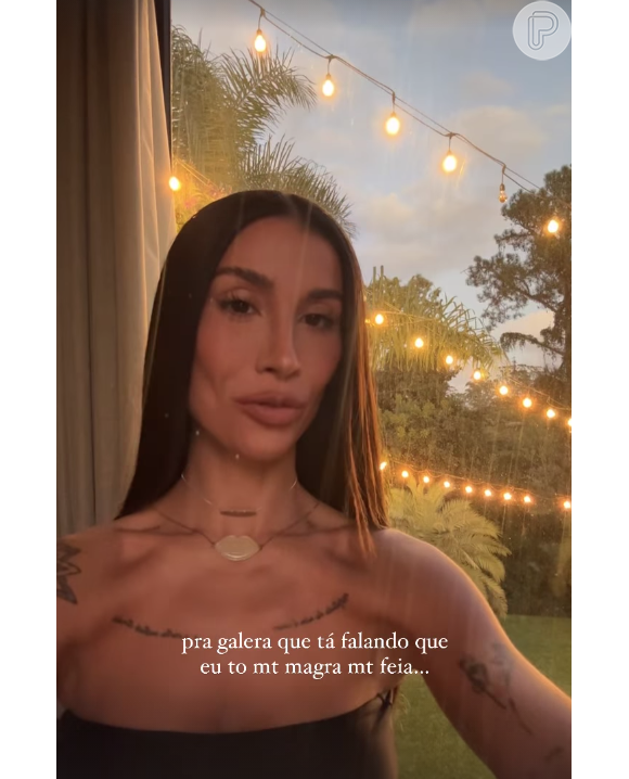Boca Rosa gravou um vídeo nos stories do Instagram falando que não emagreceu propositalmente, mas por causa do estresse
