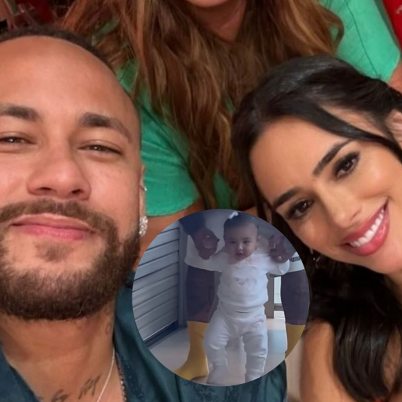 Neymar e Bruna Biancardi levaram Mavie a Barcelona, na Espanha