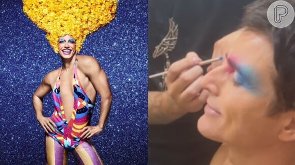 Reynaldo Gianecchini se montou de drag queen pela primeira vez