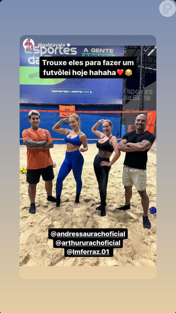 Andressa Urach revelou que ganhou o incentivo da nora, a DJ Gabi Ayala, que namora com o primogênito da famosa, Arthur, há 8 meses