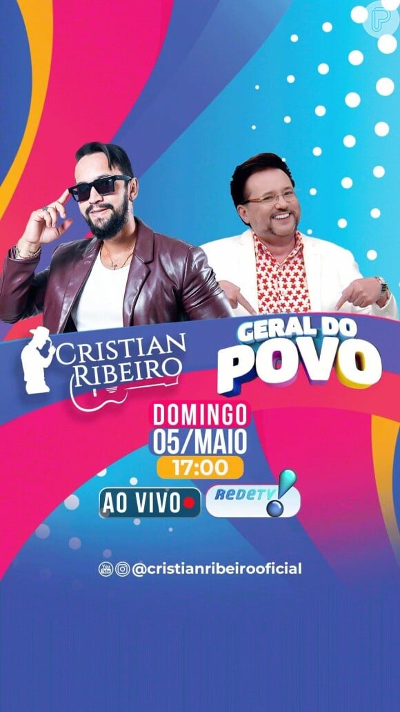 O cantor sertanejo Cristian Ribeiro estava confirmado para se apresentar no 'Geral do Povo'. Ele afirma que pagou R$ 10 mil para cantar no programa