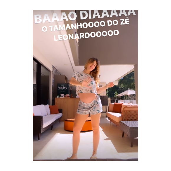 Virgínia Fonseca amanheceu nesta sexta-feira (14) toda animada e dançando, como de costume