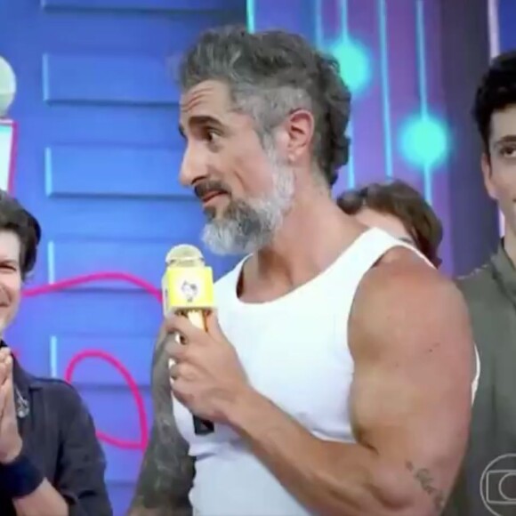 Marcos Mion, após acusações de traição, se declara para a esposa no 'Caldeirão' e divide opiniões na web