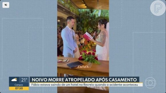 Tragédia: o fisioterapeuta Fábio Toshiro Kikuda morreu atropelado horas após se casar e foi enterrado no dia em que viajaria de lua de mel para o Japão