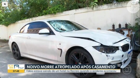 No carro do influencer Vitor Vieira Belarmino foram encontradas taças de vinho quebradas e manchas da bebida