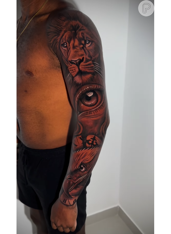 Resultado das tatuagens de Davi Brito impressionou internautas e dividiu opiniões