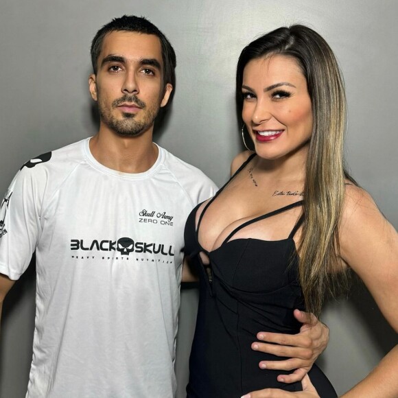 Andressa Urach anunciou mais uma parceria com o ator Big Bambu e insinuou que realizou uma cena de sexo anal na collab