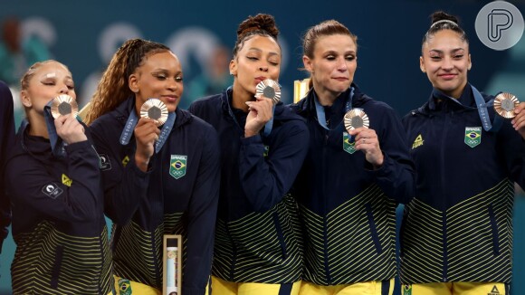 Time feminino de Ginástica Artística conquista medalha de bronze na final por equipes das Olimpíadas de Paris 2024