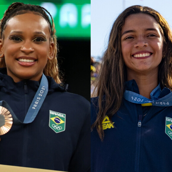 Rebeca Andrade x Rayssa Leal: nas Olimpíadas de Paris 2024, ginasta ganha menos dinheiro que skatista por medalha de bronze