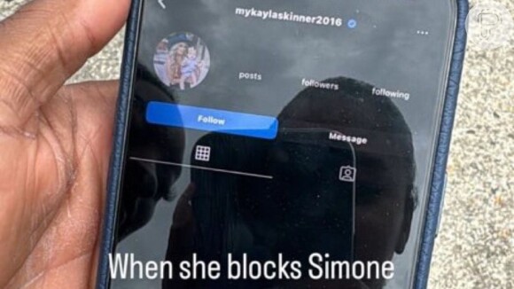 MyKayla Skinner bloqueou Simone Biles nas redes sociais