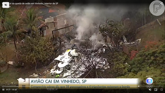 Acidente de avião em Vinhedo deixa 62 mortos e vira manchete em diferentes telejornais