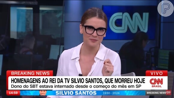 Silvio Santos foi alvo de agradecimento de ex-atriz da novela 'Chiquititas' durante cobertura da CNN Brasil de sua morte: 'Devo o início da minha vida televisiva'