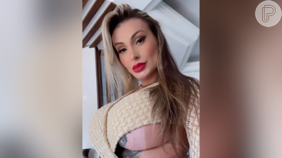 Andressa Urach publicou apenas a manchete, mas a matéria completa explica que não há relação entre os episódios