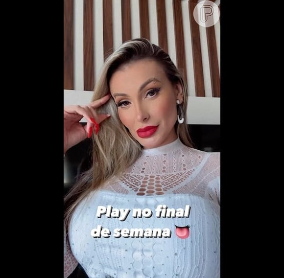 Andressa Urach desmentiu: 'Eu tive um mal súbito por passar muito frio no parque que fui em Gramado, que está com 12 graus negativos'