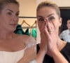 Ana Hickmann se emociona ao fazer 1ª prova de vestido de noivado com Edu Guedes; look é exclusivo feito por estilista famosa