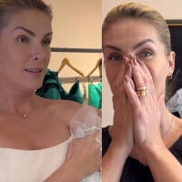 Ana Hickmann se emociona ao fazer 1ª prova de vestido de noivado e Edu Guedes entrega ansiedade: 'Não vejo a hora'