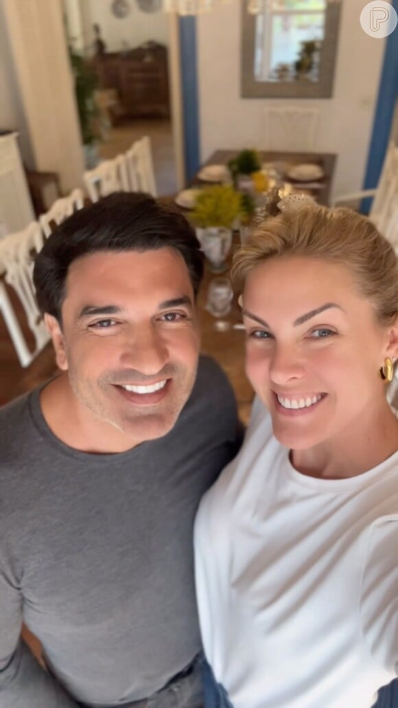 Ana Hickmann e Edu Guedes escolheram um buffet que revela um segredo do casal. 'Quando ninguém sabia de nós dois, o restaurante abriu só para a gente', conta ele