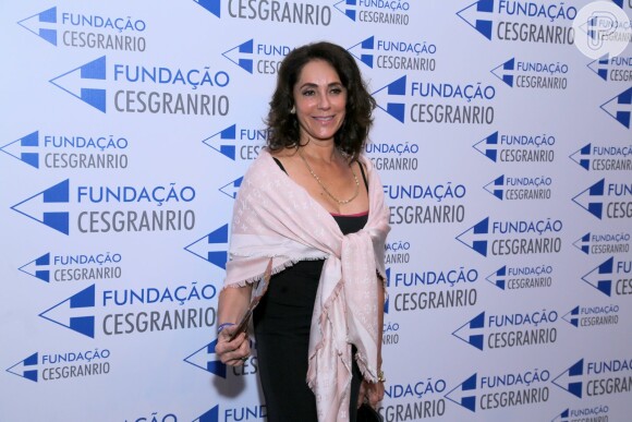 Christiane Torloni esteve na cerimônia do Prêmio Cesgranrio de Teatro