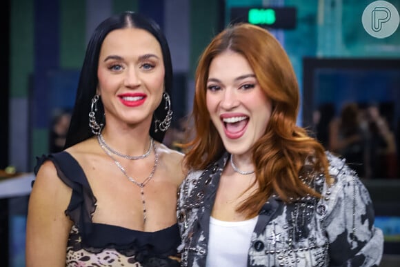 Katy Perry com Ana Clara, apresentadora do 'Estrela da Casa'