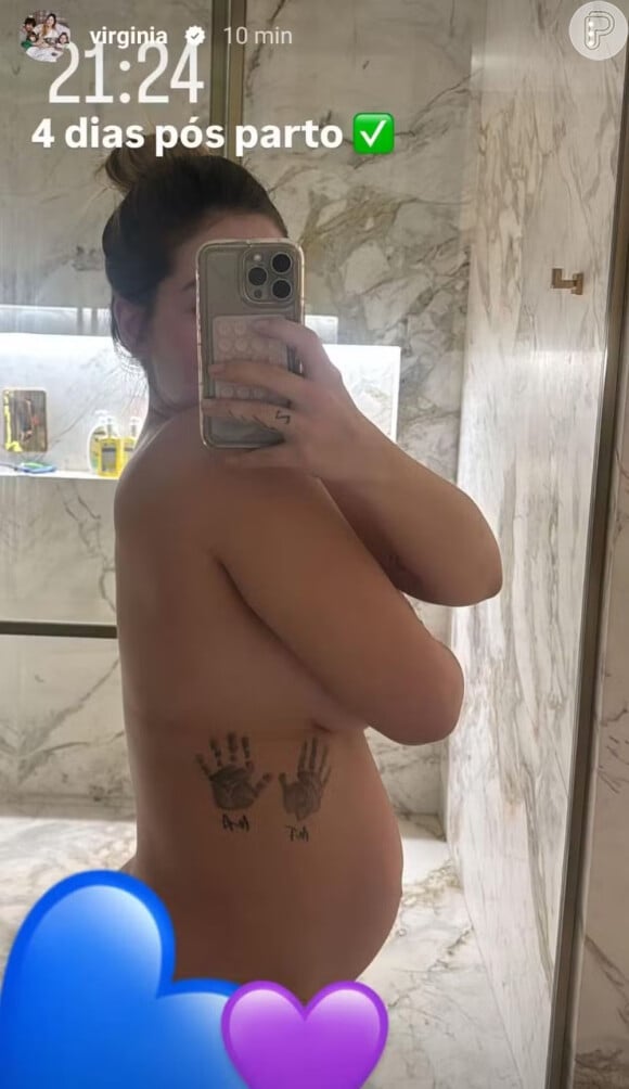 Virgínia Fonseca, em menos de 10 dias, perdeu quase todo o volume de sua barriga