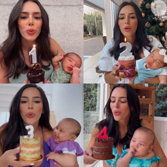 Bruna Biancardi relembrou todos os primeiros meses de Mavie com vídeos ao lado da filha