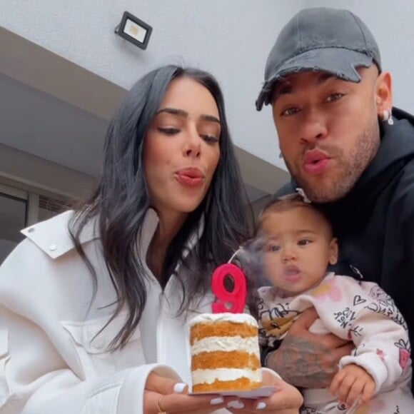 Neymar e Bruna Biancardi somente apareceram juntos nos 9 meses de Mavie