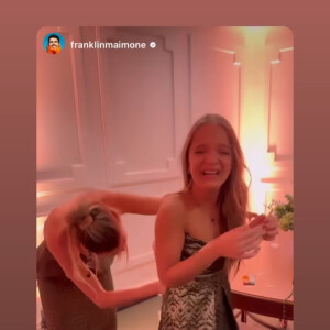 Rafaella Justus teve vestido costurado pela cunhada e um amigo no meio da festa