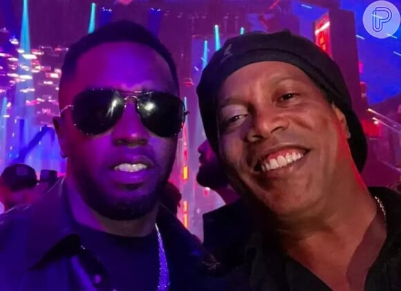 P. Diddy e Ronaldinho Gaúcho tiraram uma selfie em 2022