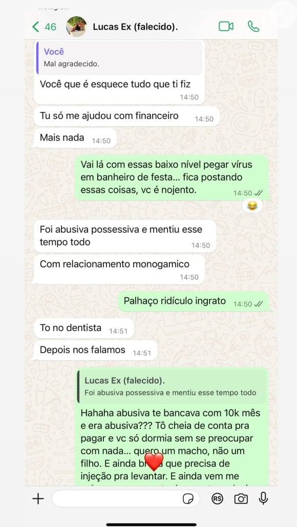 Baixou o nível: Andressa Urach disse que o ex era broxa