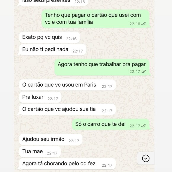 Andressa Urach afirma ter comprado um carro de R$ 70 mil para ex-namorado ator pornô