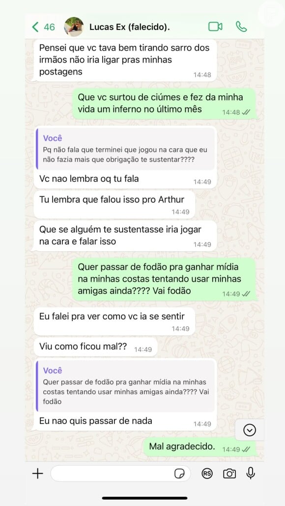 Andressa Urach aponta que ex-namorado quer 'ganhar mídia' às custas dela