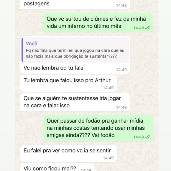 Andressa Urach aponta que ex-namorado quer 'ganhar mídia' às custas dela