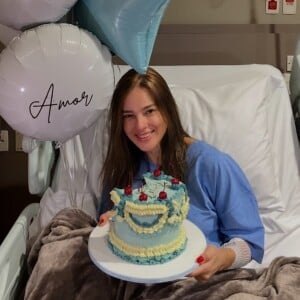 Vera Viel comemorou seu aniversário no hospital, logo após a cirurgia