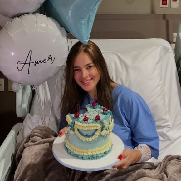 Vera Viel comemorou seu aniversário no hospital, logo após a cirurgia