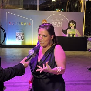 Tati Machado deu show de simpatia no evento da SEPHORiA