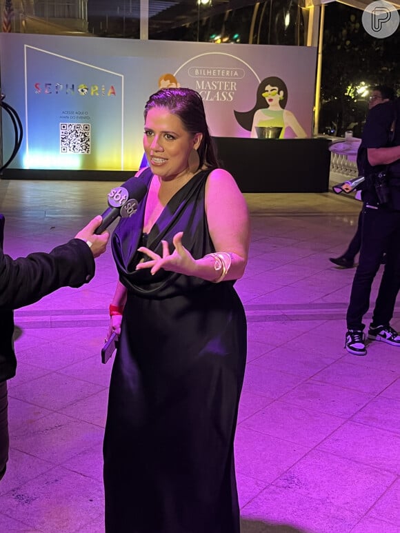 Tati Machado deu show de simpatia no evento da SEPHORiA