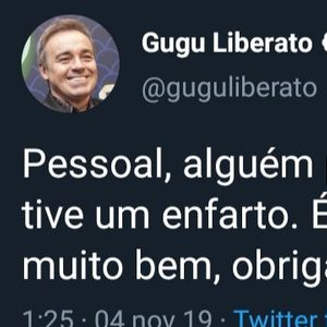 Gugu Liberato 17 dias antes de morrer: 'Pessoal, alguém publicou que eu tive um infarto. É fake, tá? Estou muito bem, obrigado'