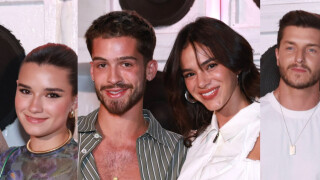 Bruna Marquezine, de all white, e João Guilherme, filho de Huck com namorada, e mais (casais de) famosos se reúnem em festa