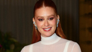 Marina Ruy Barbosa e noivo bilionário fazem rara aparição juntos; atriz aposta em look all white elegante e com transparência