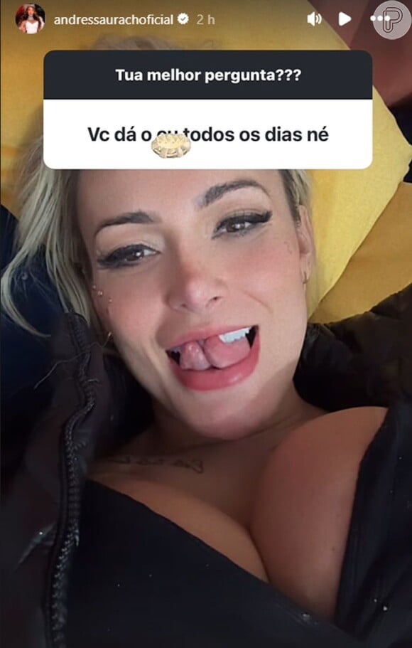 Andressa Urach afirmou fazer sexo anal diariamente