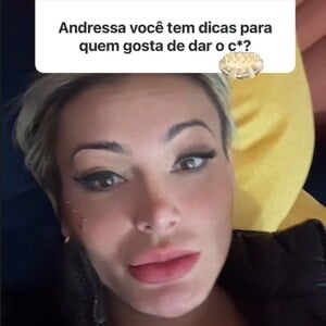 Andressa Urach também ensinou como sentir prazer com o sexo anal