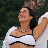 De biquíni P&B, Carol Peixinho curte destino paradisíaco na Tailândia e corpo da ex-BBB rouba a cena: 'Paraíso em pessoa'