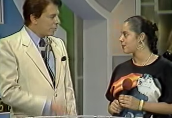 Silvia Abravanel foi a primeira filha de Silvio Santos a trabalhar na TV, seja como produtora (foto de 1988), seja como apresentadora