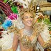 Paolla Oliveira estreou como rainha de bateria da Grande Rio no Carnaval de 2009