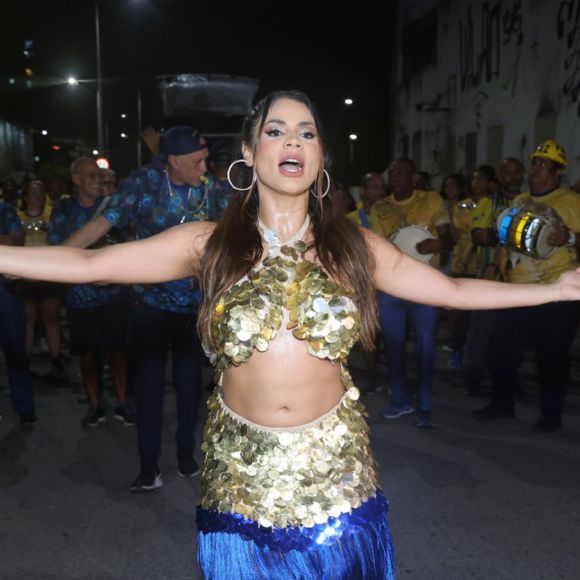 Lexa comandou o ensaio de rua Unidos da Tijuca para o carnaval 2025 em 5 de dezembro de 2024