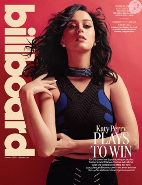 Katy Perry é a capa de fevereiro da revista 'Billboard'